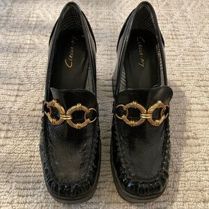 Circus by Sam Edelman Black and Gold Platform Shoes